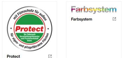Brillux sertifikatai: Protect, Farbsystem